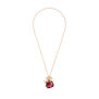 Preserved rosebud pendant necklace by Cherie Jewels